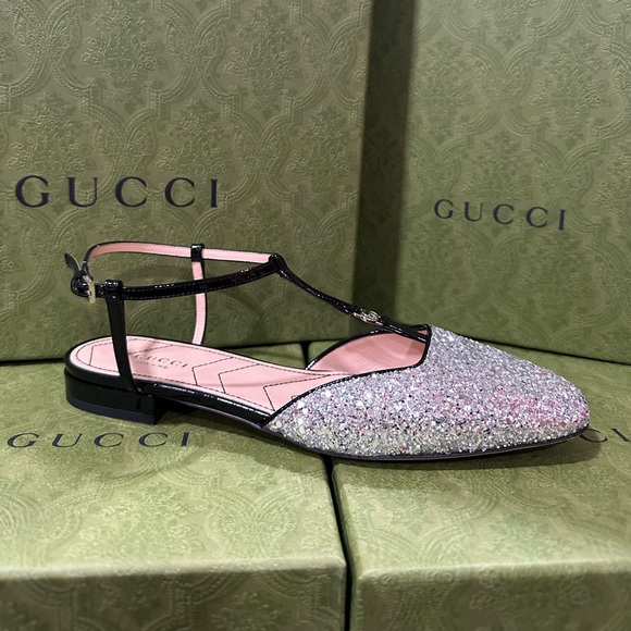 Gucci Crystal. Size 37.5. New with box - Picture 1 of 7